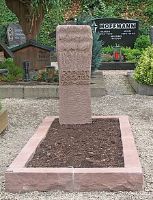 Einzelgrabanlage aus Rotsandstein