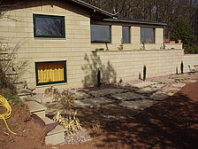 Wohnhaus in Oberbettingen, Material Udelfanger Sandstein