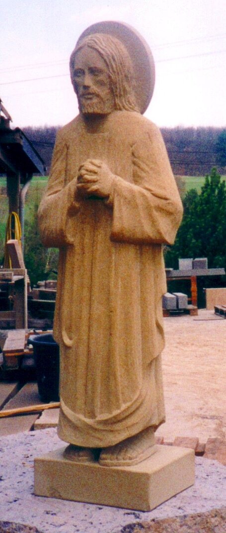 Figur Hl. St. Josef aus Udelfanger Sandstein