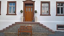 Treppenanlage aus Rotsandstein