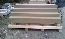 Treppenblock aus Udelfanger Sandstein