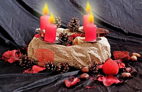Adventskranz aus Udelfanger Sandstein